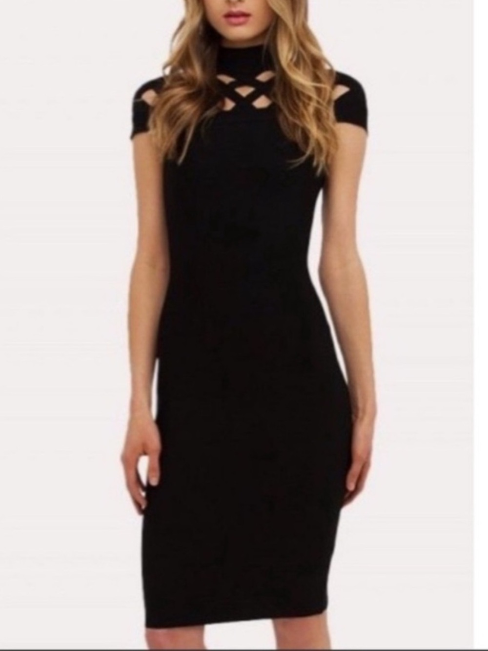 NWT GRACIA bandage black sexy dress form fitting enhancing sz M
